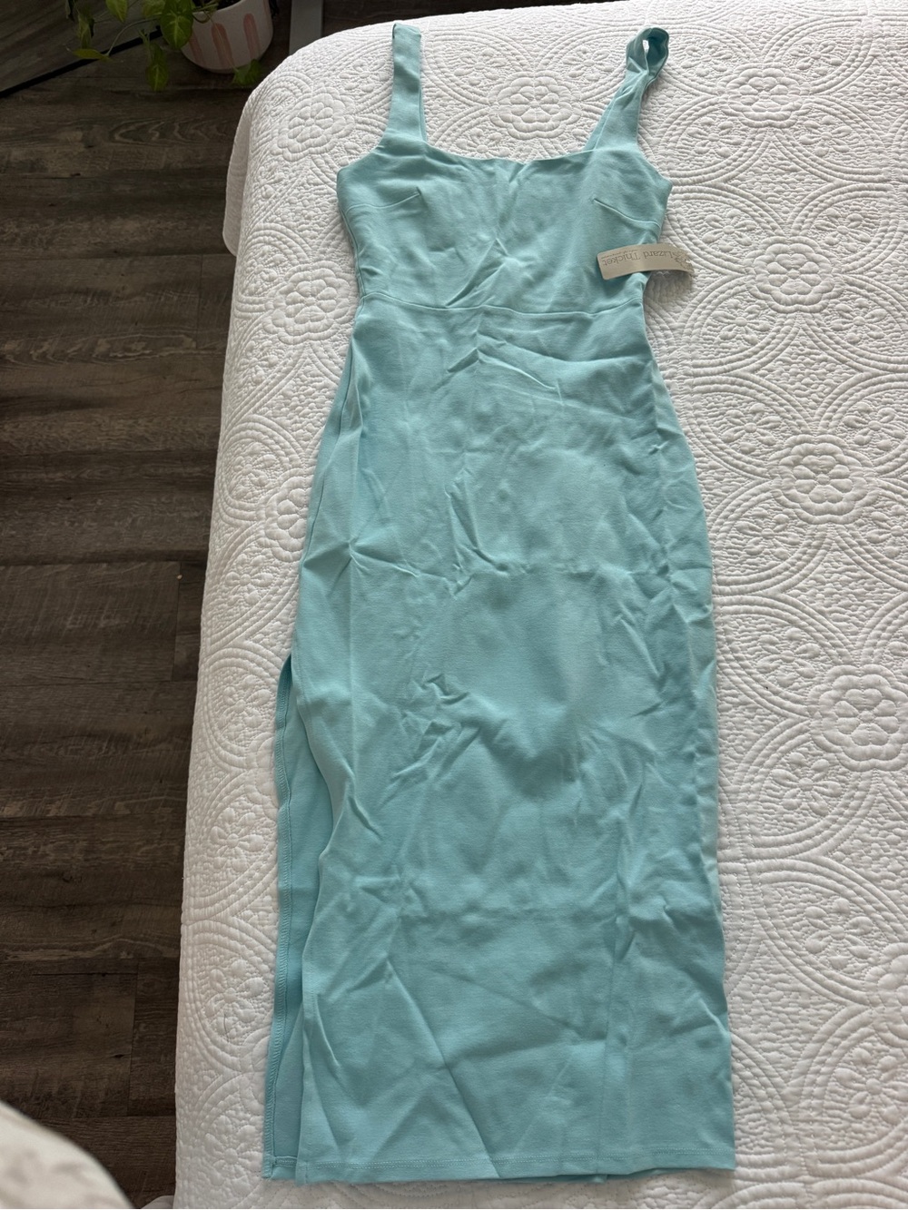 Lizard Thicket Light Aqua Midi Dress